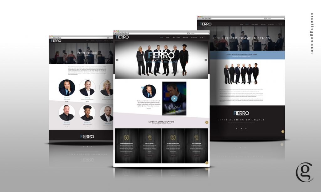 Fierro Communication Website Design